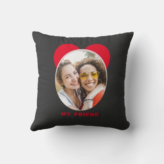 Coussin JOLI JOUR DE L'Amitié MEILLEUR AMI PHOTO (Verso)