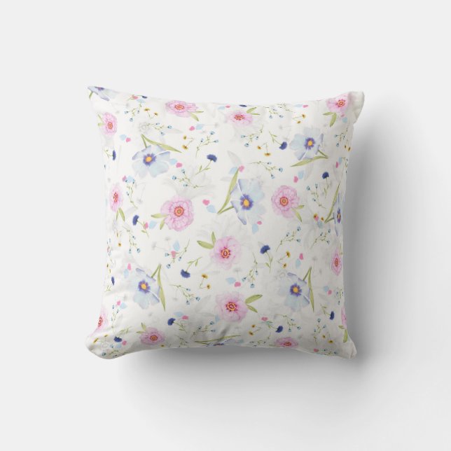 Coussin Joli motif floral (Recto)