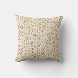 Coussin Joli motif transparent de renard de forêt ensoleil