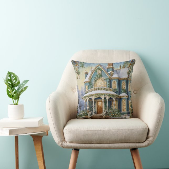 Coussin Joli Noël victorien (Chaise)