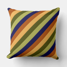 Joli Olive Sage Marine Stripes Grand Jeu d'oreille