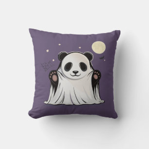 Coussin Joli Panda Fantôme sous la Lune 