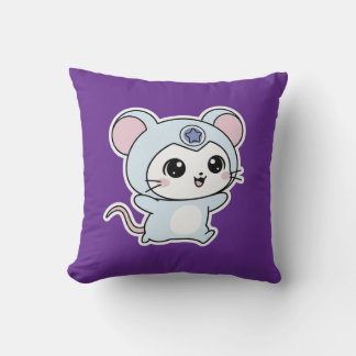Coussin Joli petit adorable souris mignon