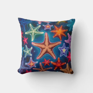 Coussin Joli petit Starfish coloré dans la mer