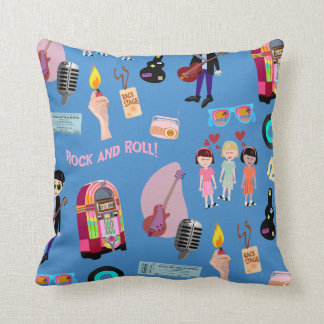 Coussin Joli Rock et Roll Oldies Cartoon Motif mignon