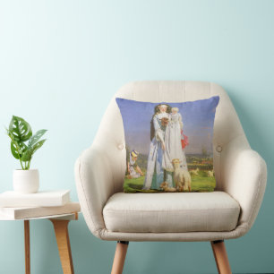 Coussin Jolie Baa Lambs par Ford Madox Brown