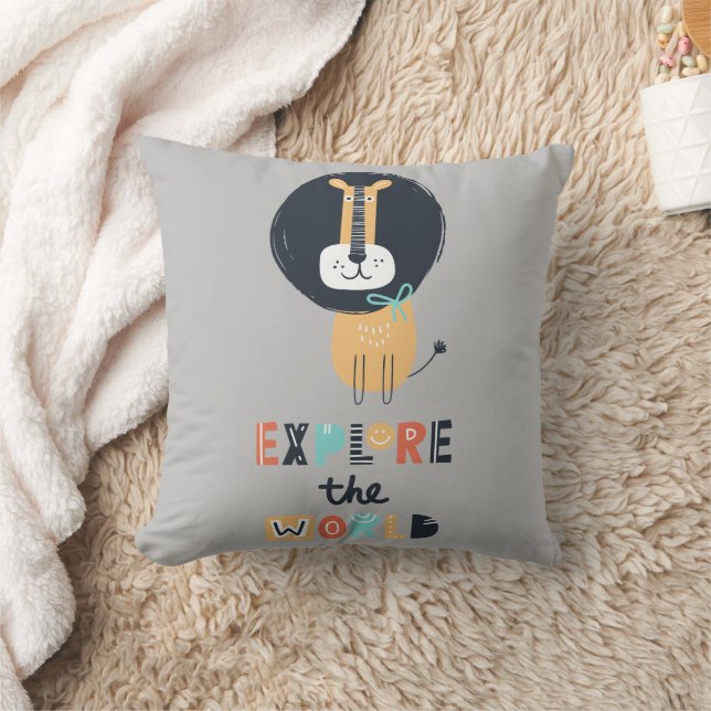 Coussin Jolie exploration des enfants Lion (Couverture)