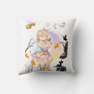 Coussin Jolie Fée Fantaisiste Décoration Magique de la Nat