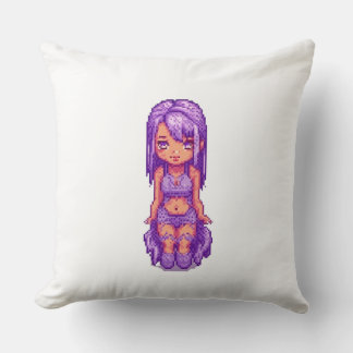 Coussin Jolie fille violette