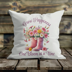 Coussin Jolie florale grandit bonheur une floraison à la f