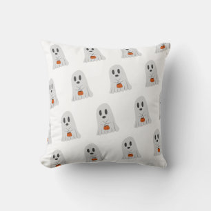 Coussin Jolie illustration de fantôme pour Halloween