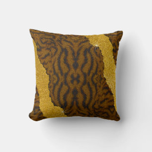 Coussin Jolie Impression de Cuir de Tigre Animaux avec Pai