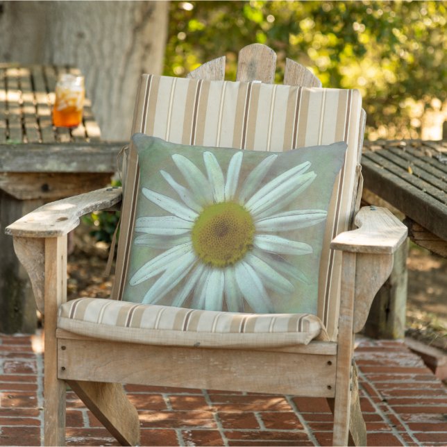 Coussin Jolie marguerite peinte (Chaise)