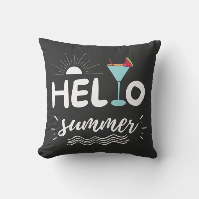 Coussin Jolie plage d'été (Recto)