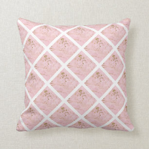 COUSSIN JOLIE ROSE HAMPTONS BLANC MOTIF GRILLE CUSHION