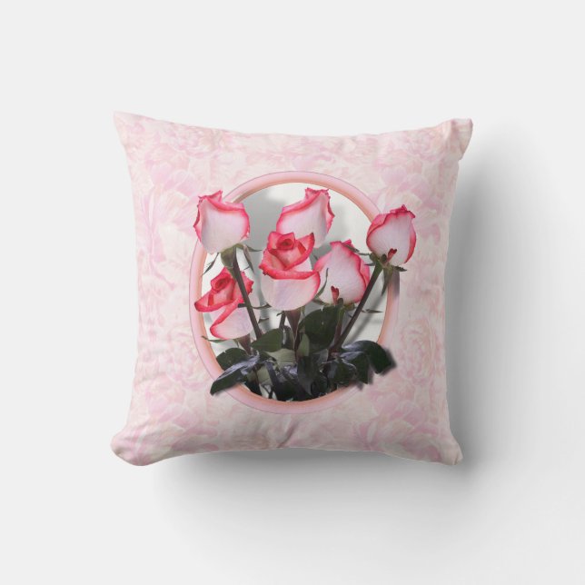 Coussin Jolie rose Roses (Recto)