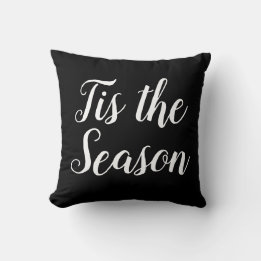 Coussin jolie TIS THE SEASON - typographie |