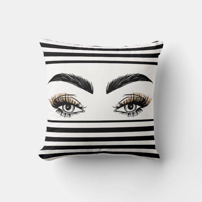 Coussin Jolie Yeux Beauté Salon Maquillage Eyelashes Lashe (Recto)