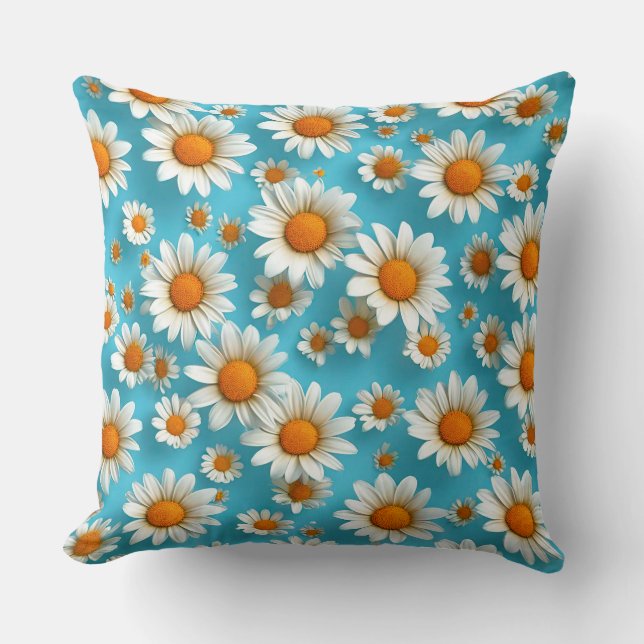 Coussin Jolies fleurs blanches (Recto)