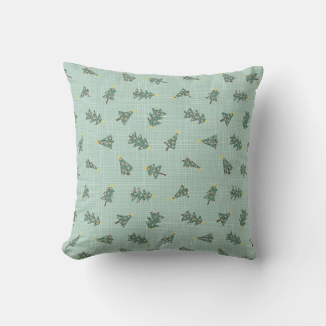 Coussin Jolis sapins de Noël  (Recto)