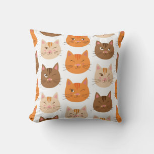 Coussin Jote Chat face Motif