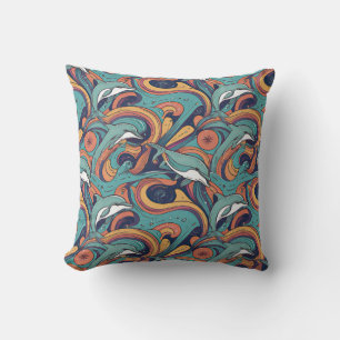 Coussin Jouer Dolphins Motif - Design inspiré de l'océan
