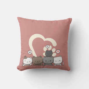 Coussin Jouer Pillow chats amour