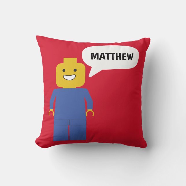 Coussin Jouet en plastique Construction Brick Man Figure p (Recto)