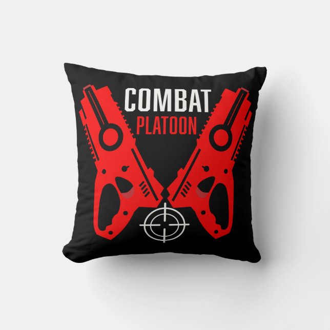Coussin Jouet pour enfants Bataille d'armes Noël (Recto)