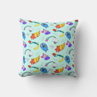coussin "Jouets de chien et os de chien"