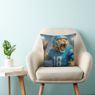 Coussin Joueur de football Lion du quart 18