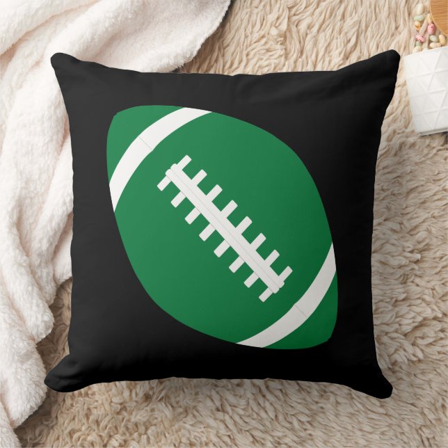 Coussin Joueur de l'équipe de football vert garçons Salle  (Couverture)