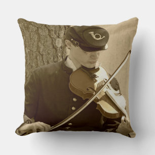Coussin Joueur de violon de la guerre civile
