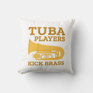 Coussin Joueurs Tuba en laiton