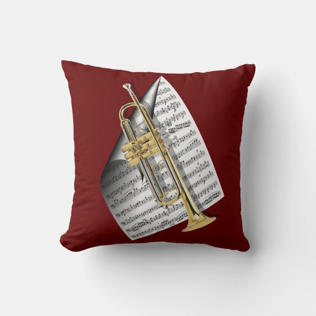 Coussin Jouez ce jazz… (Recto)