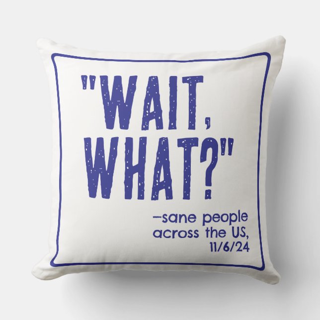 Coussin Jour après l'élection (Recto)