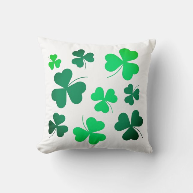 Coussin Jour de la Saint Patrick de printemps vert irlanda (Recto)
