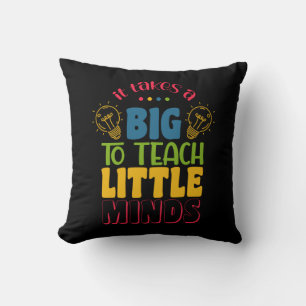 Coussin Jour de l'enseignant Il faut beaucoup pour enseign