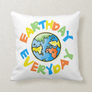 Coussin Jour de l'terre tous les jours