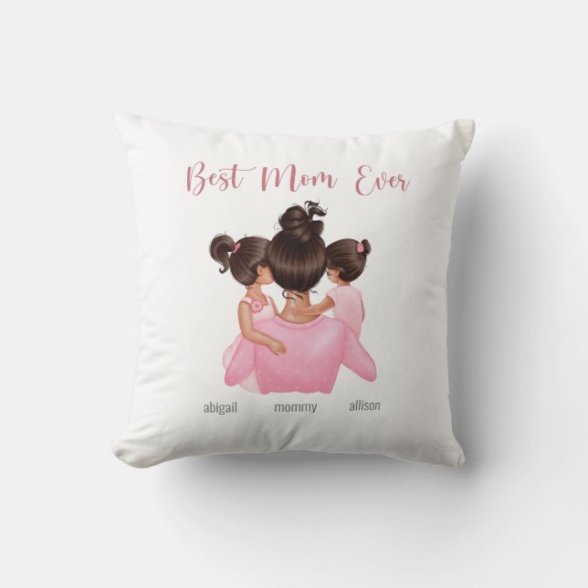 Coussin Jour des mères chic moderne Keepsaké personnalisé (Recto)
