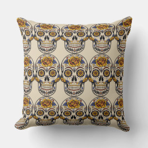 Coussin Jour des morts lancer l'oreiller