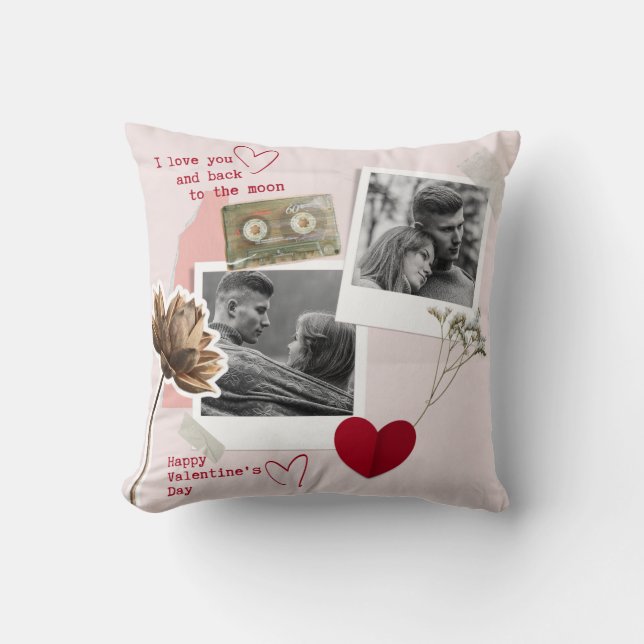Coussin Jour des Valentines Modernes Photo Couple personna (Recto)