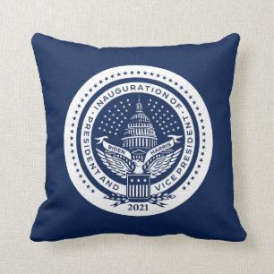 Coussin Jour d'inauguration du logo inaugural de Biden Har