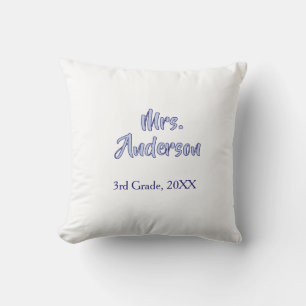 Coussin journee d'appréciation des professeurs mrs anderso