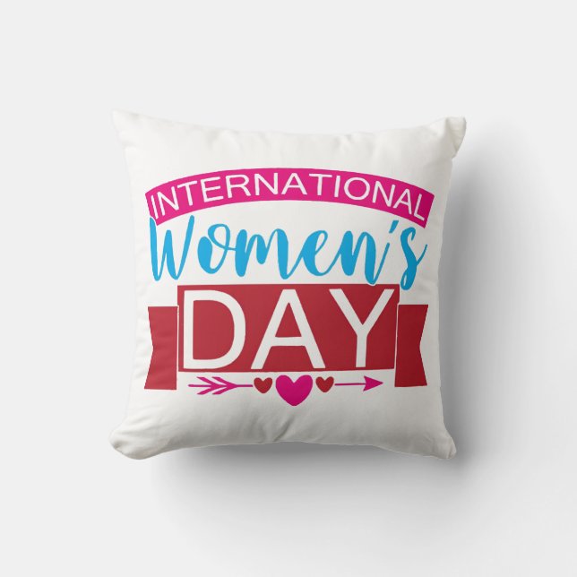 Coussin Journée internationale de la femme (Recto)