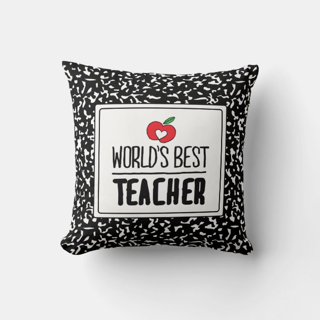 Coussin Journée mondiale de l'enseignant (Recto)