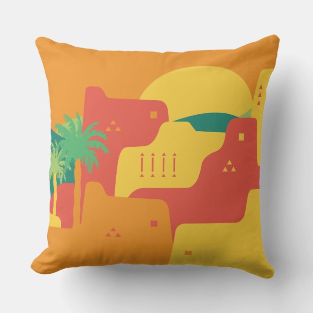 Coussin Journée nationale 92 de l'Arabie Saoudite 09 Jetez (Recto)
