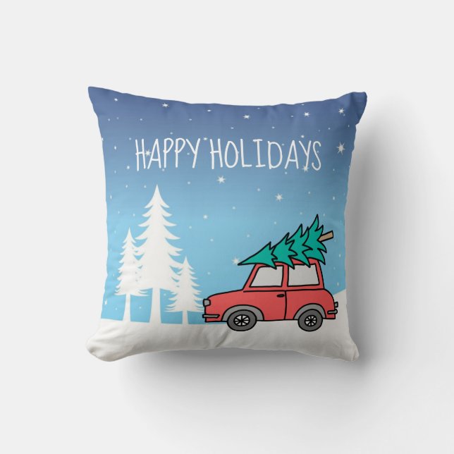Coussin Jours fériés de Noël Jeter l'oreiller (Recto)