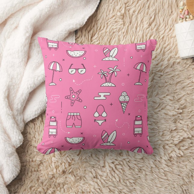 Coussin Jours Plage Eté Jeu d'Oreiller (Couverture)