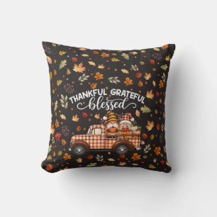 Coussin Joyeuse Automne à Tous Gnome de la Récolte d'Autom